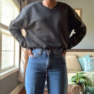 Gray Ralph Lauren Wool Sweater
